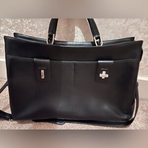 Tumi Black Leather Bag / Briefcase